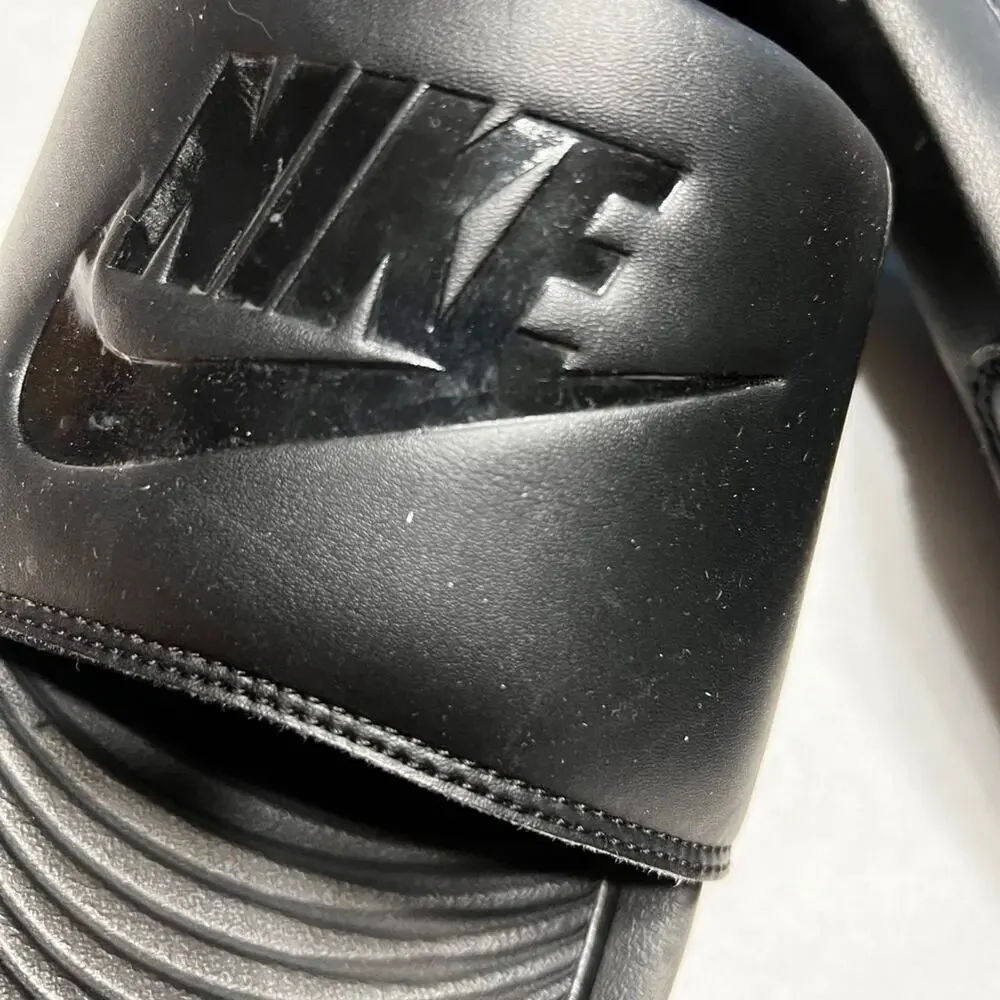 Nike slides, Black, men’s size 13